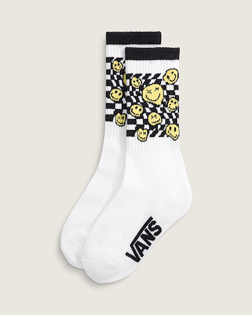 Kids Ticker Checkerboard Crew Socks VANS White HERO
