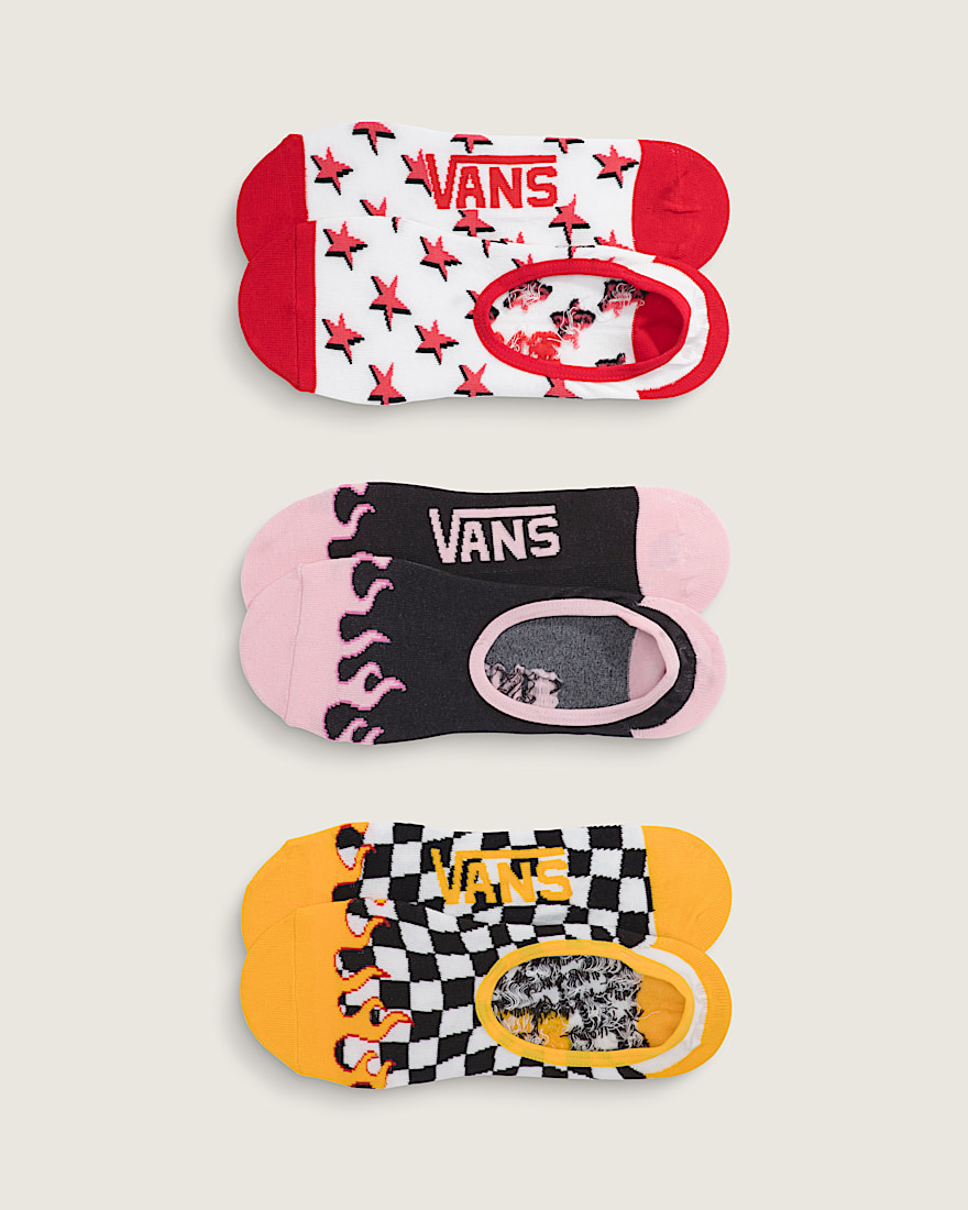 Jacquard Ticker Canoodle Socks 3Pack VANS Racing Red HERO