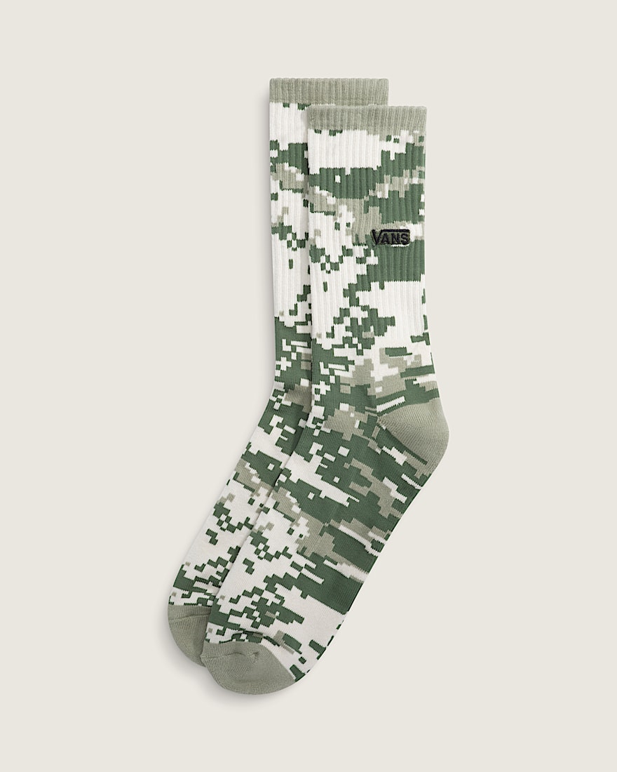 Downing Crew Socks VANS Digi Camo Green HERO