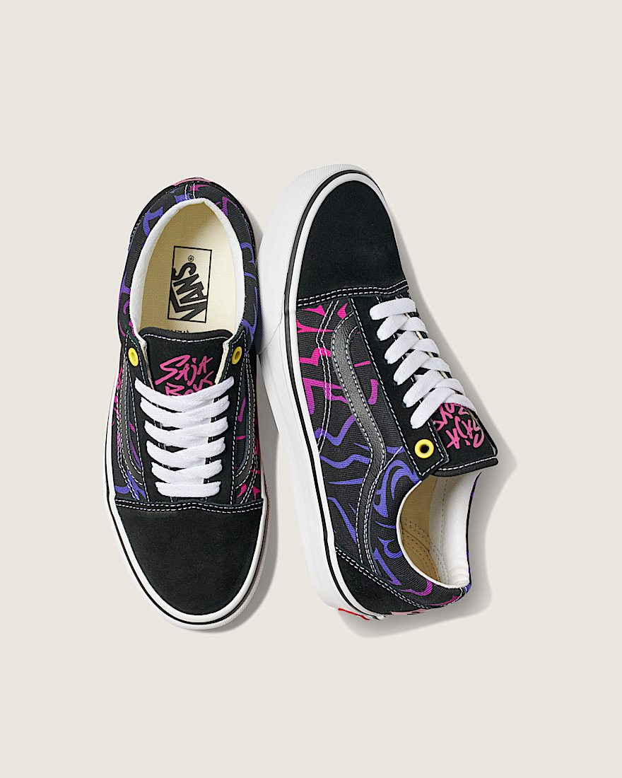 KPop Demon Hunters x Vans Old Skool Shoe VANS Kpop Demon Hunters Black  Purple ALT4