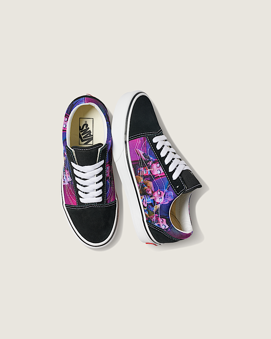 KPop Demon Hunters x Vans Big Kids Old Skool Shoe VANS Kpop Demon Hunters Black  Purple ALT4