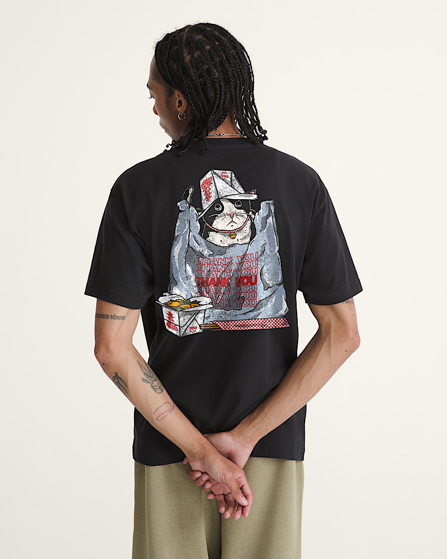 Thanks and Cat Again TShirt VANS Black ALT2