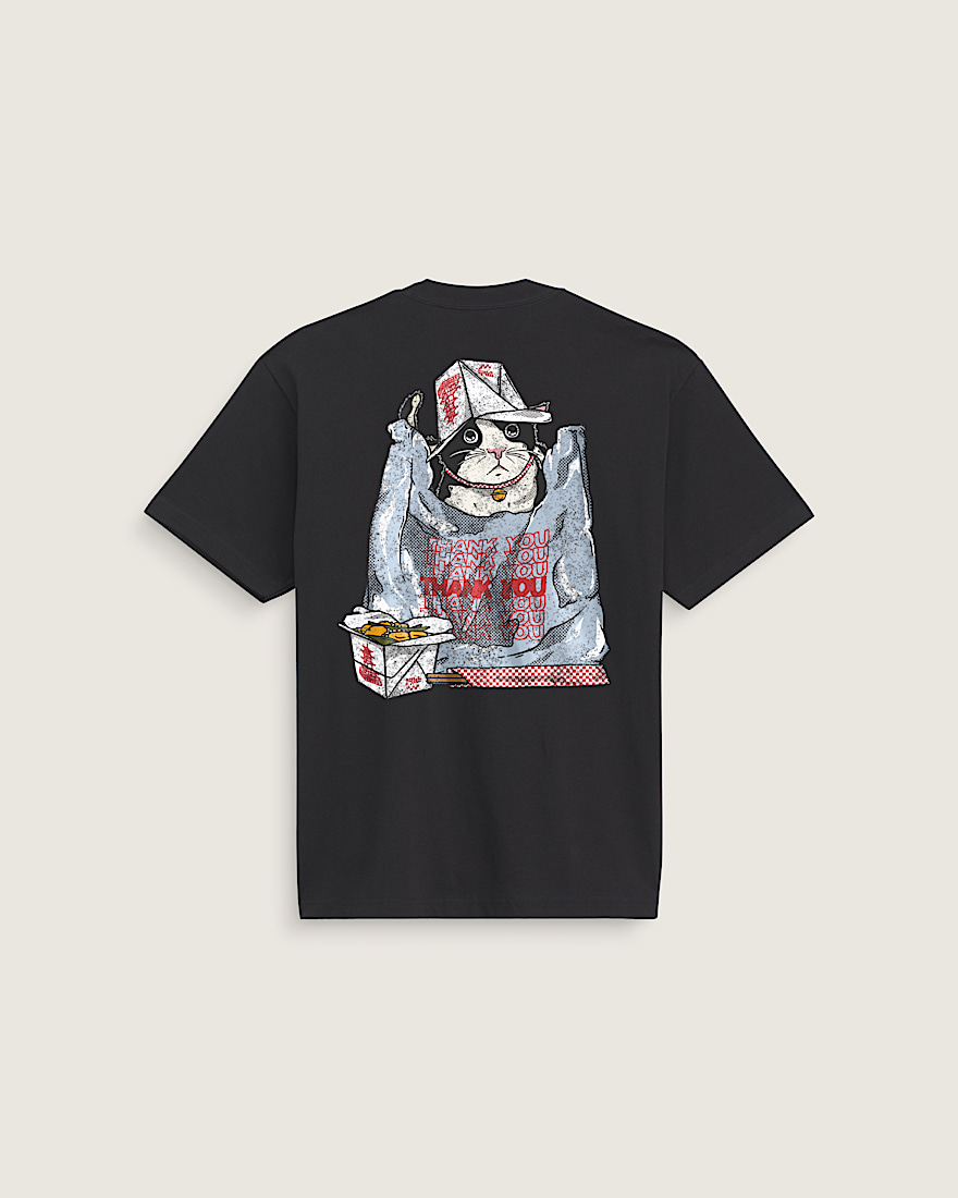 Thanks and Cat Again TShirt VANS Black HERO