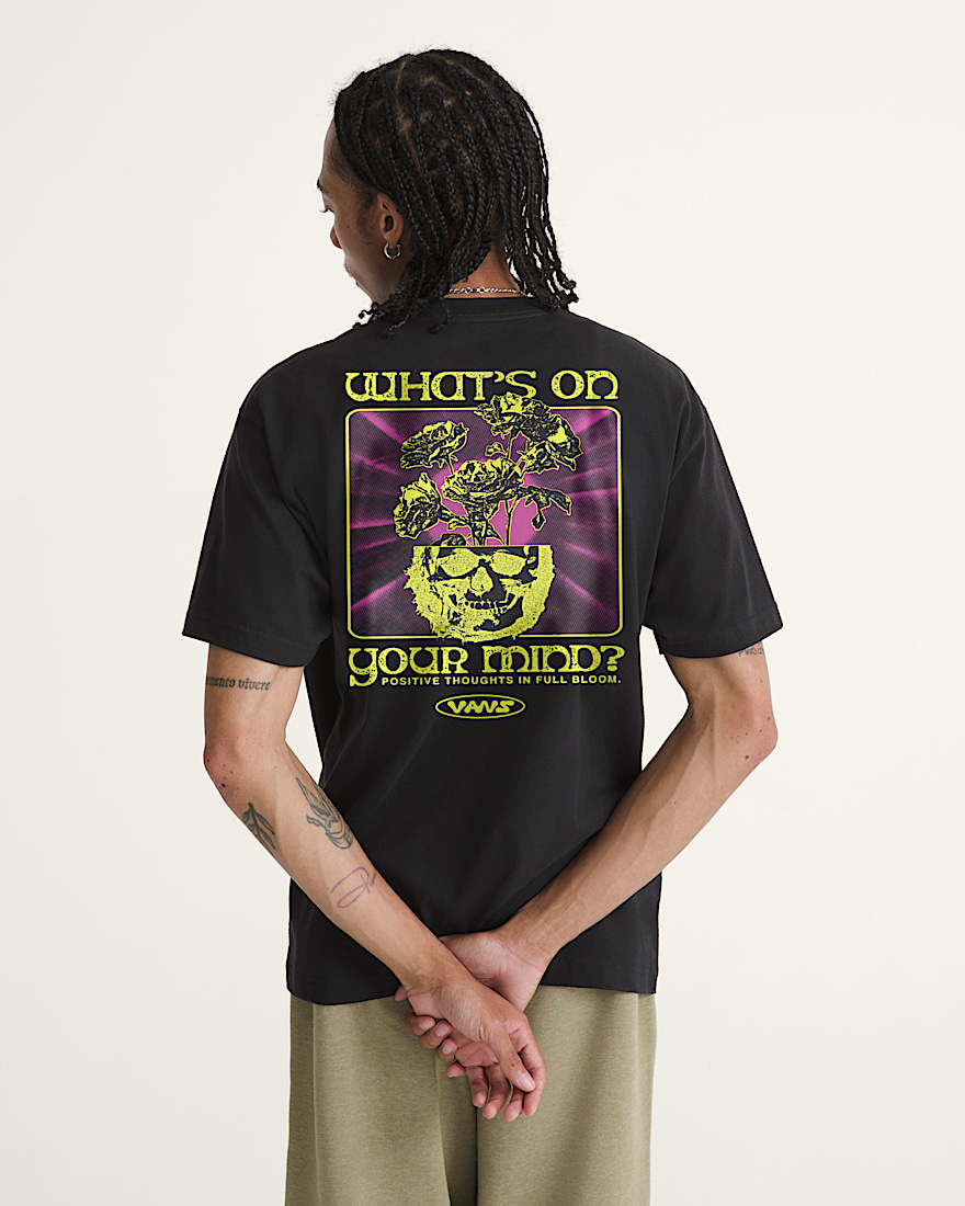 Positive Blooms TShirt VANS Black ALT2