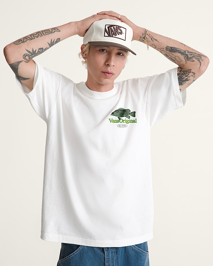 Bait and Tackle TShirt VANS White ALT1