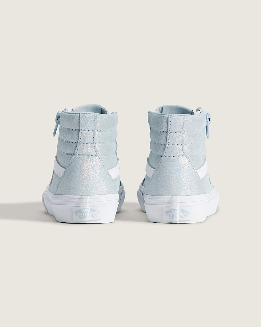 Little Kids Sk8Hi Side Zip Shoe VANS Dawn Mist Blue ALT3