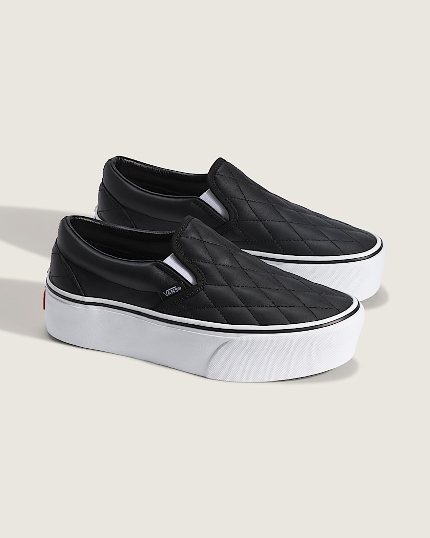 Classic SlipOn Platform Shoe VANS Black ALT1