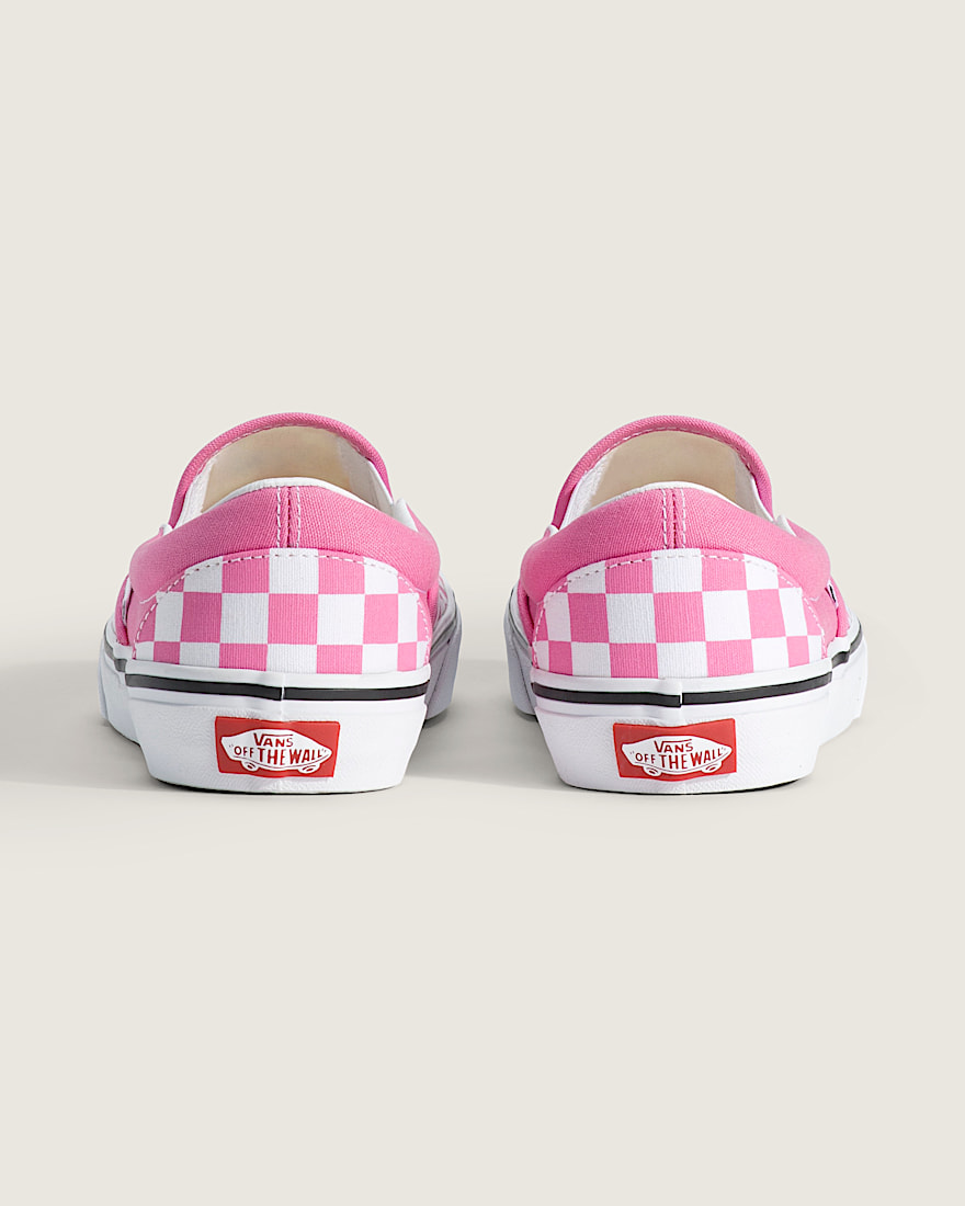 Classic SlipOn Checkerboard Shoe VANS Checkerboard Fizz Pink ALT3