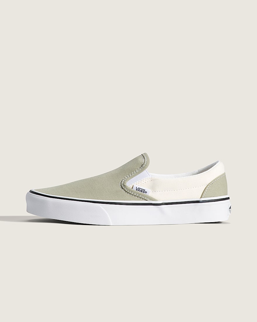 Classic SlipOn Shoe VANS Sage Green HERO