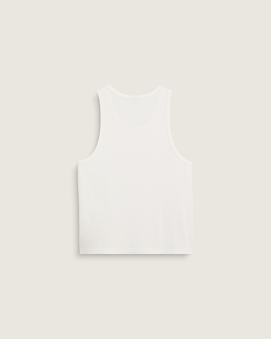 Premium Waffle Tank Top VANS Egret White ALT1