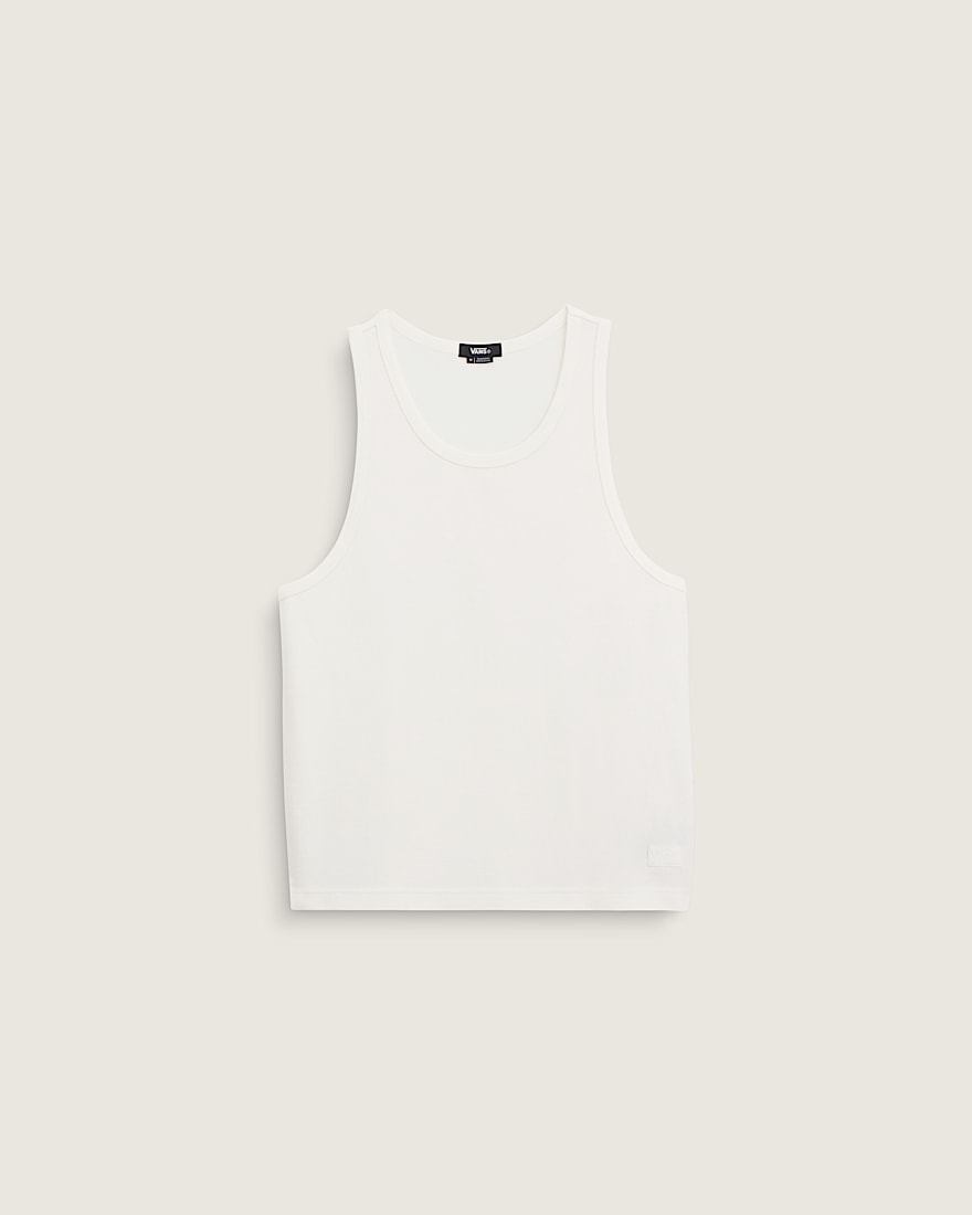 Premium Waffle Tank Top VANS Egret White HERO