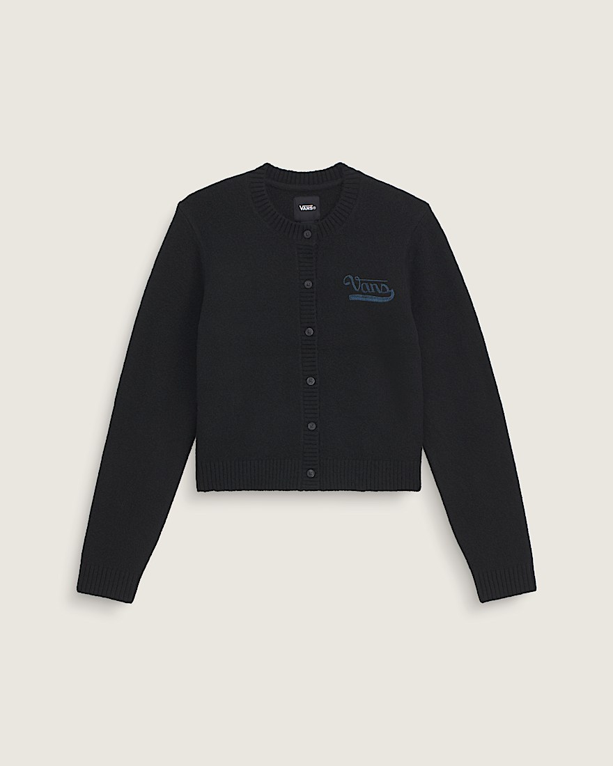 Dolly Chain Stitch Cardigan Sweater VANS Black HERO