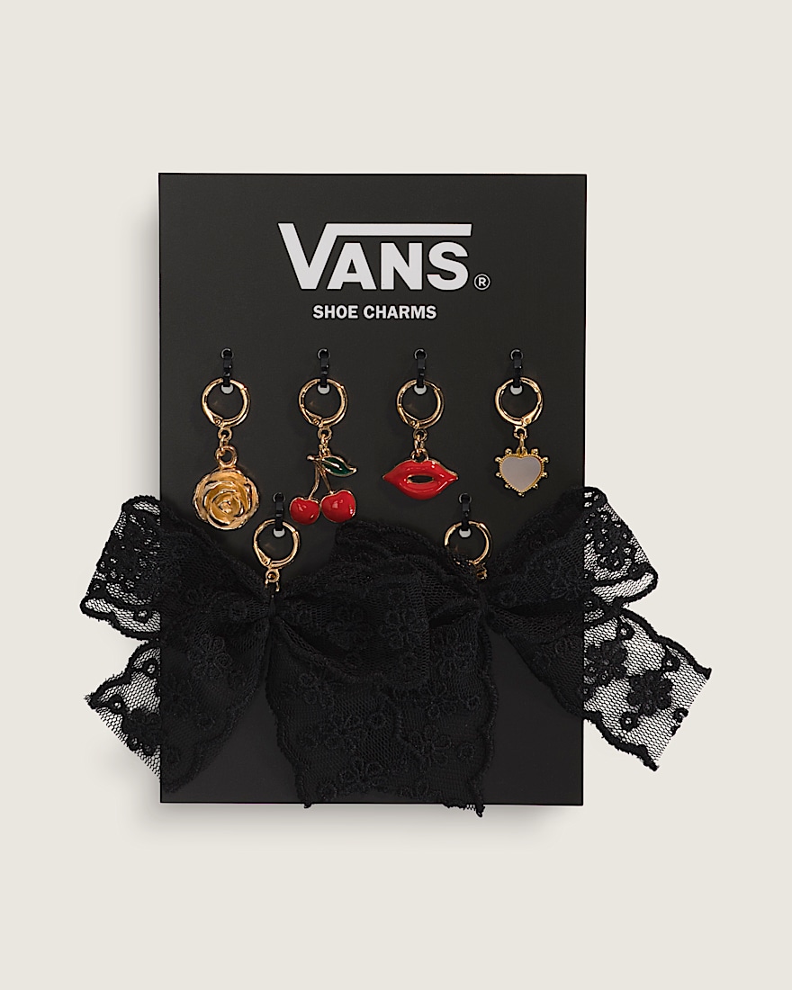 Vans Waffle Shop Romance Riot Shoe Charm Set VANS Red  Gold Yellow HERO