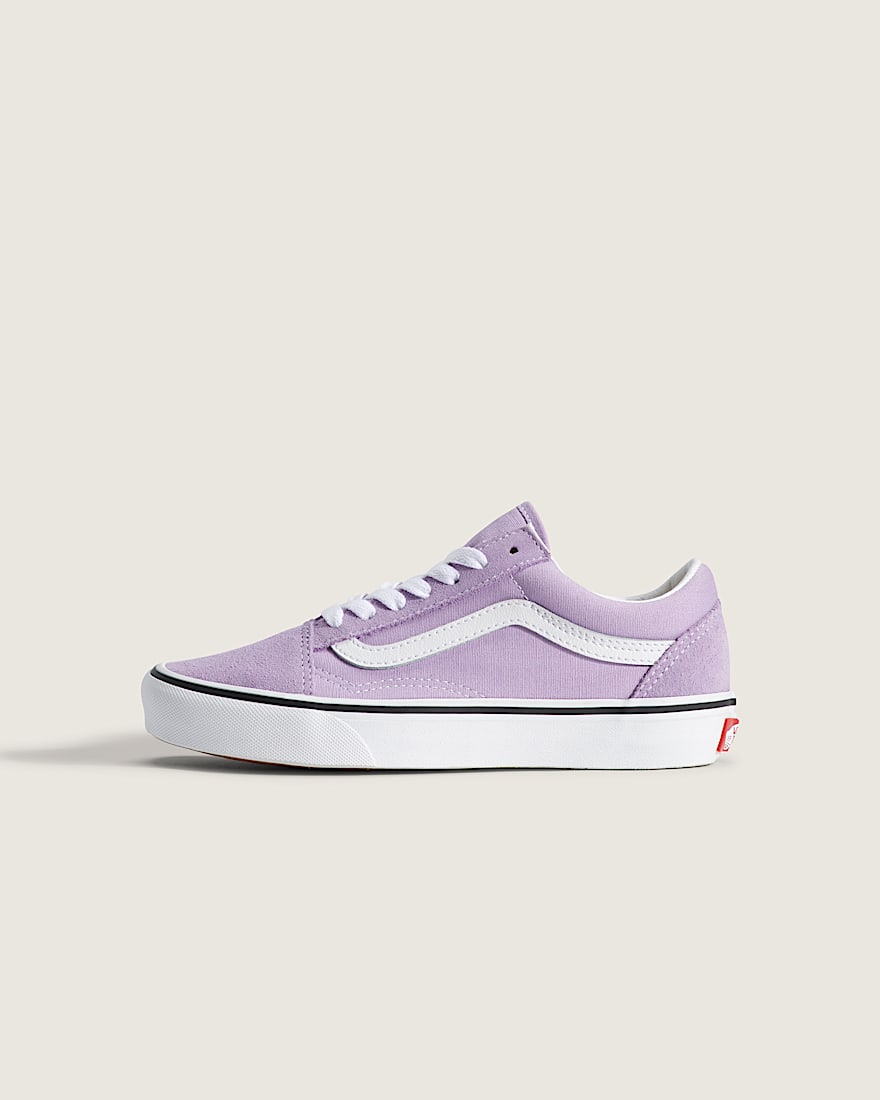 Big Kids Old Skool Shoe VANS Soft Orchid Purple HERO