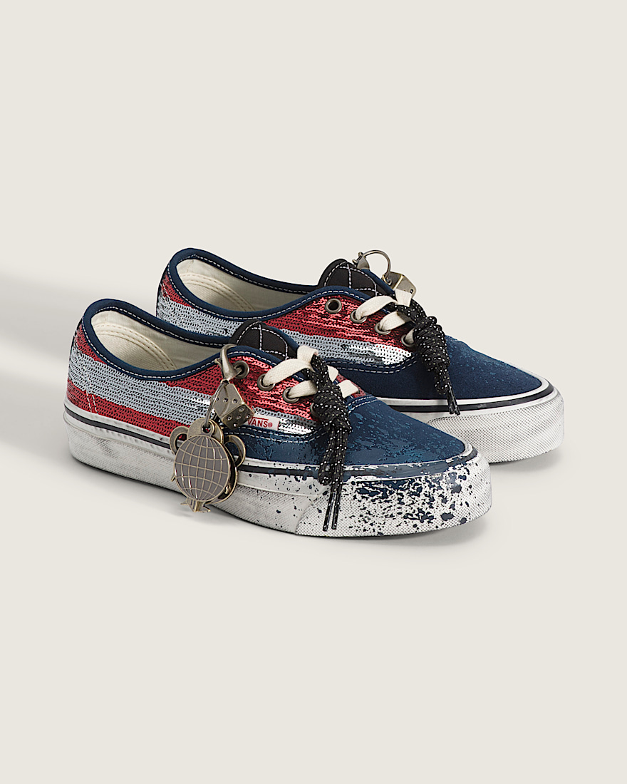 Premium Authentic Shoe VANS Red  Navy ALT1