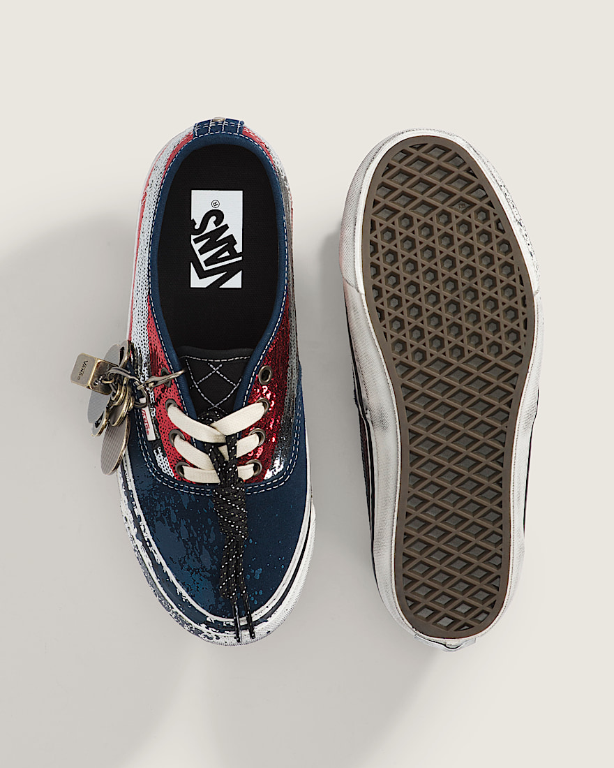 Premium Authentic Shoe VANS Red  Navy ALT2