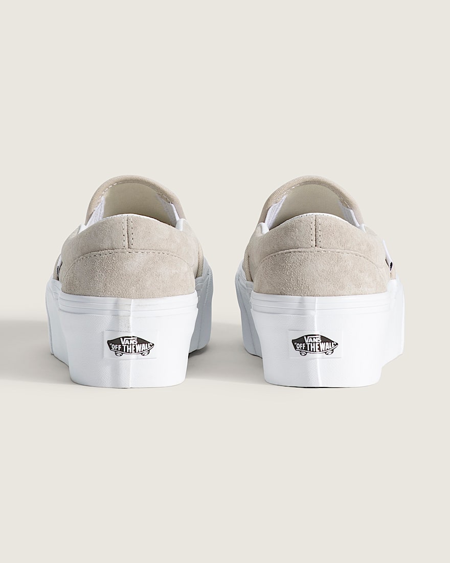 Classic SlipOn Platform Shoe VANS Oatmeal Beige ALT3