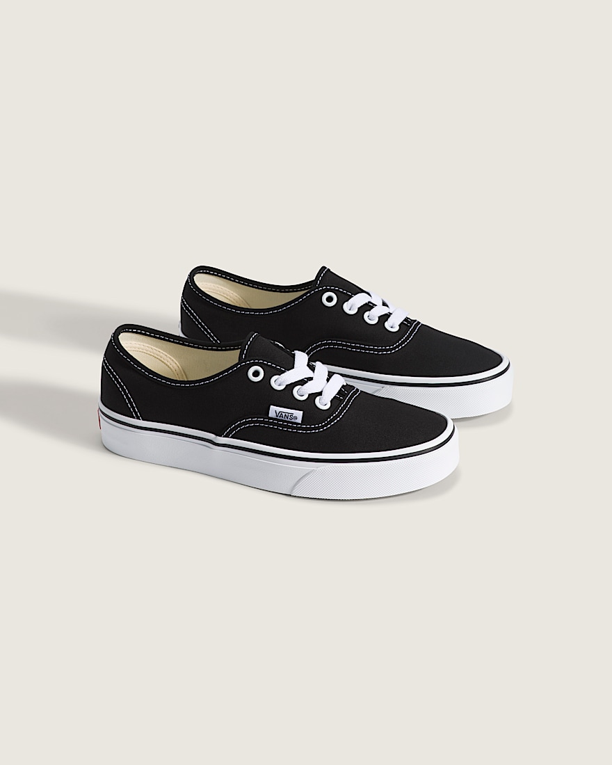 Big Kids Authentic Shoe VANS Black ALT1
