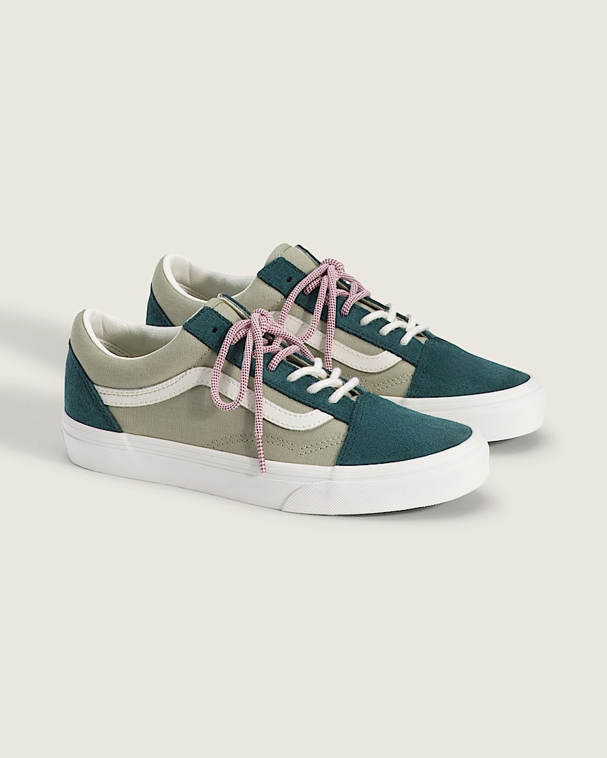 Old Skool Shoe VANS Pink  Green ALT1