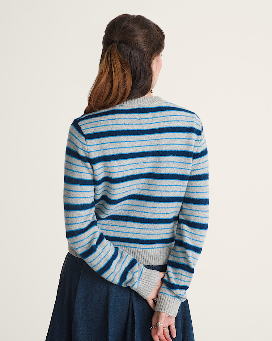 Premium Dolly Stripe Cardigan Sweater