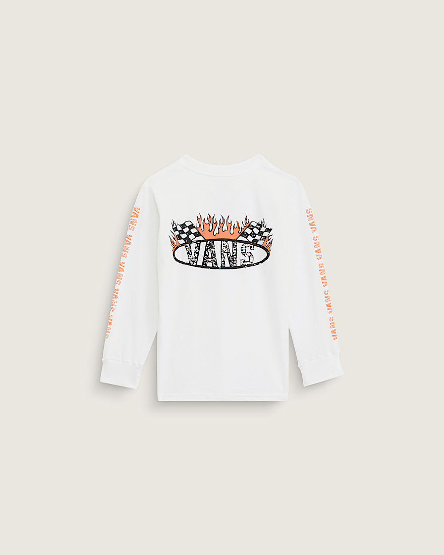 Little Kids Racing Flames Long Sleeve T-Shirt - 1