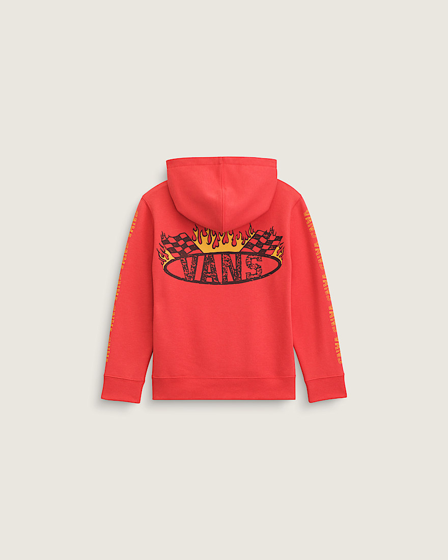 Little Kids Racing Flames Pullover Hoodie - 1