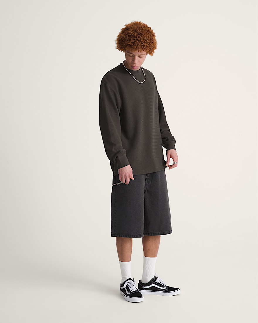 Check5 Baggy Denim Shorts VANS Washed Black ALT3