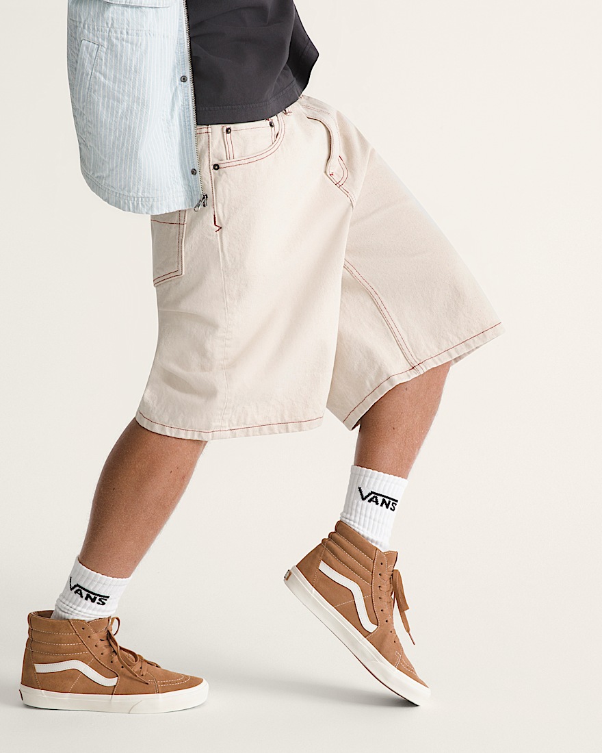 Check5 Baggy Denim Shorts VANS Natural Seed Beige ALT5