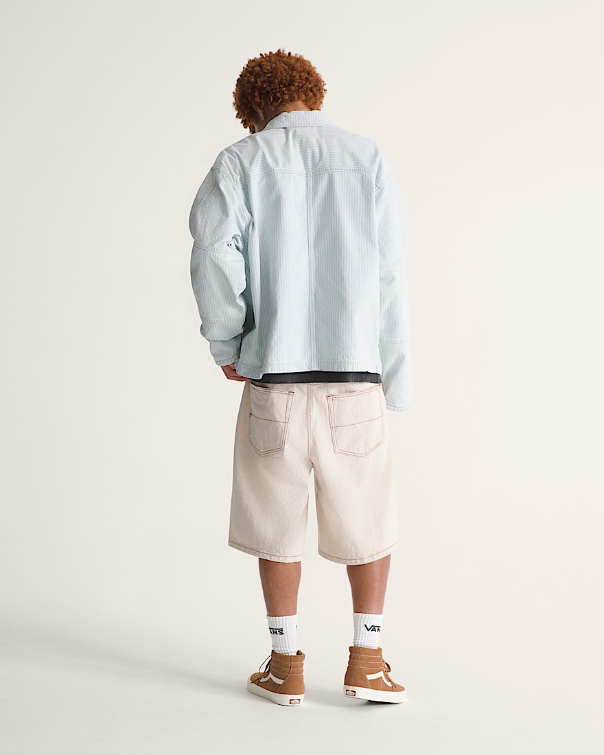 Check5 Baggy Denim Shorts VANS Natural Seed Beige ALT4