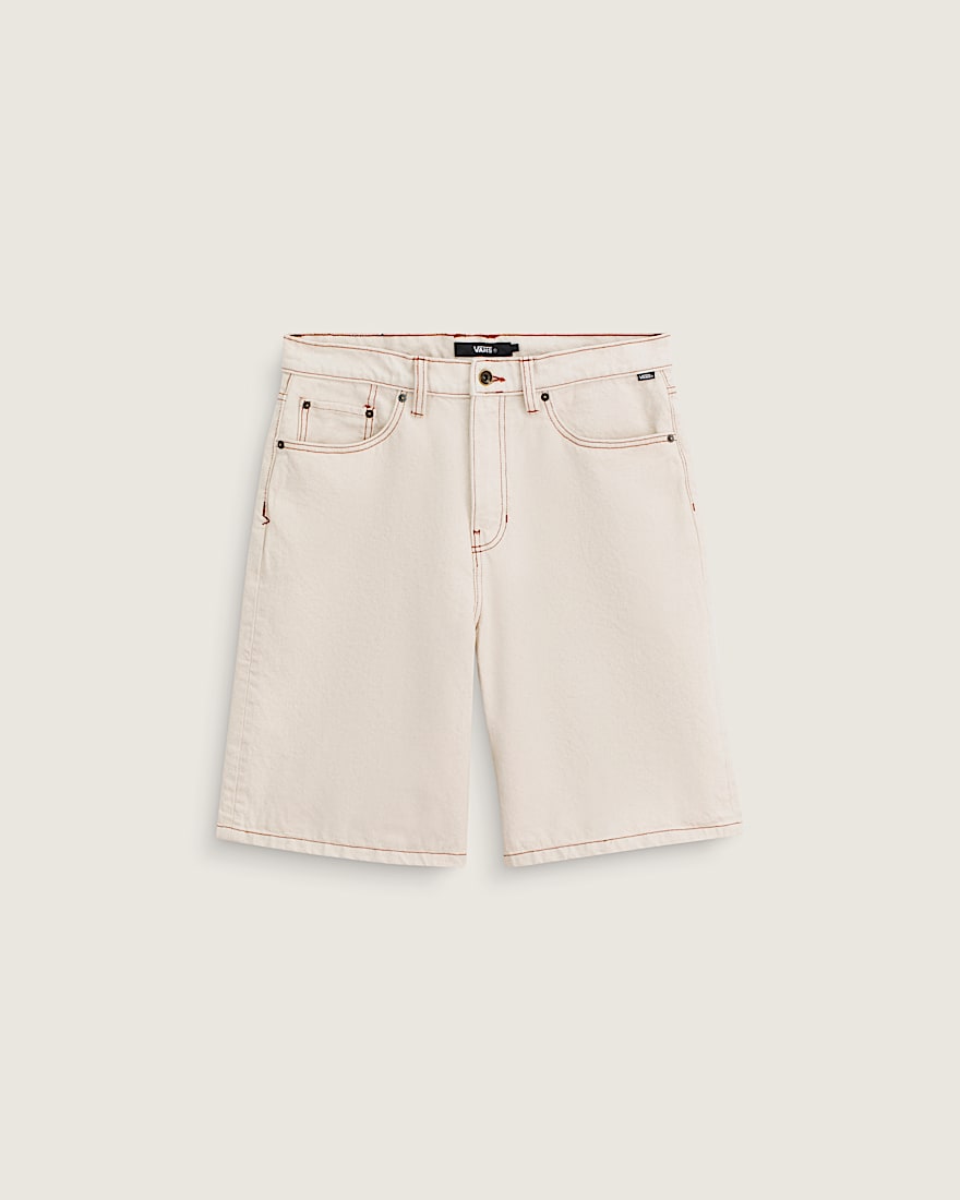 Check5 Baggy Denim Shorts VANS Natural Seed Beige HERO