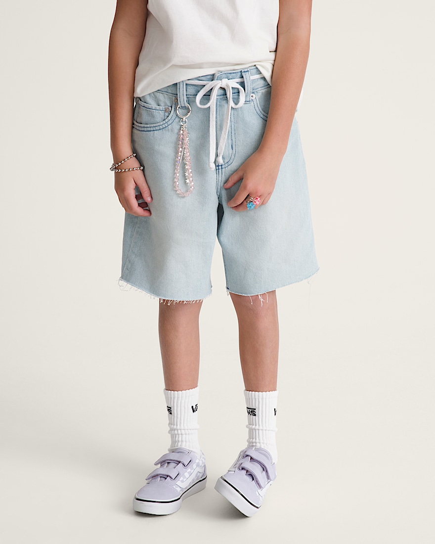 Kids Sirelle CutOff Jorts VANS Light Stonewash Blue ALT2