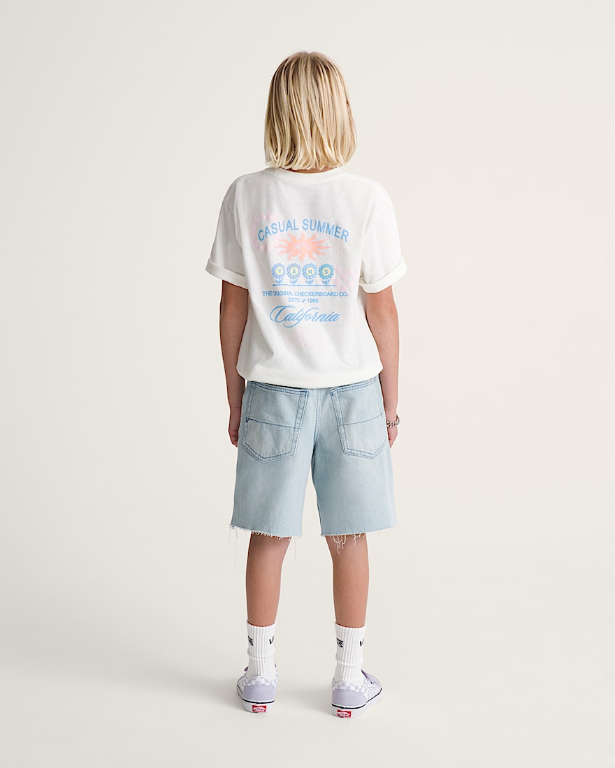 Kids Sirelle CutOff Jorts VANS Light Stonewash Blue ALT4