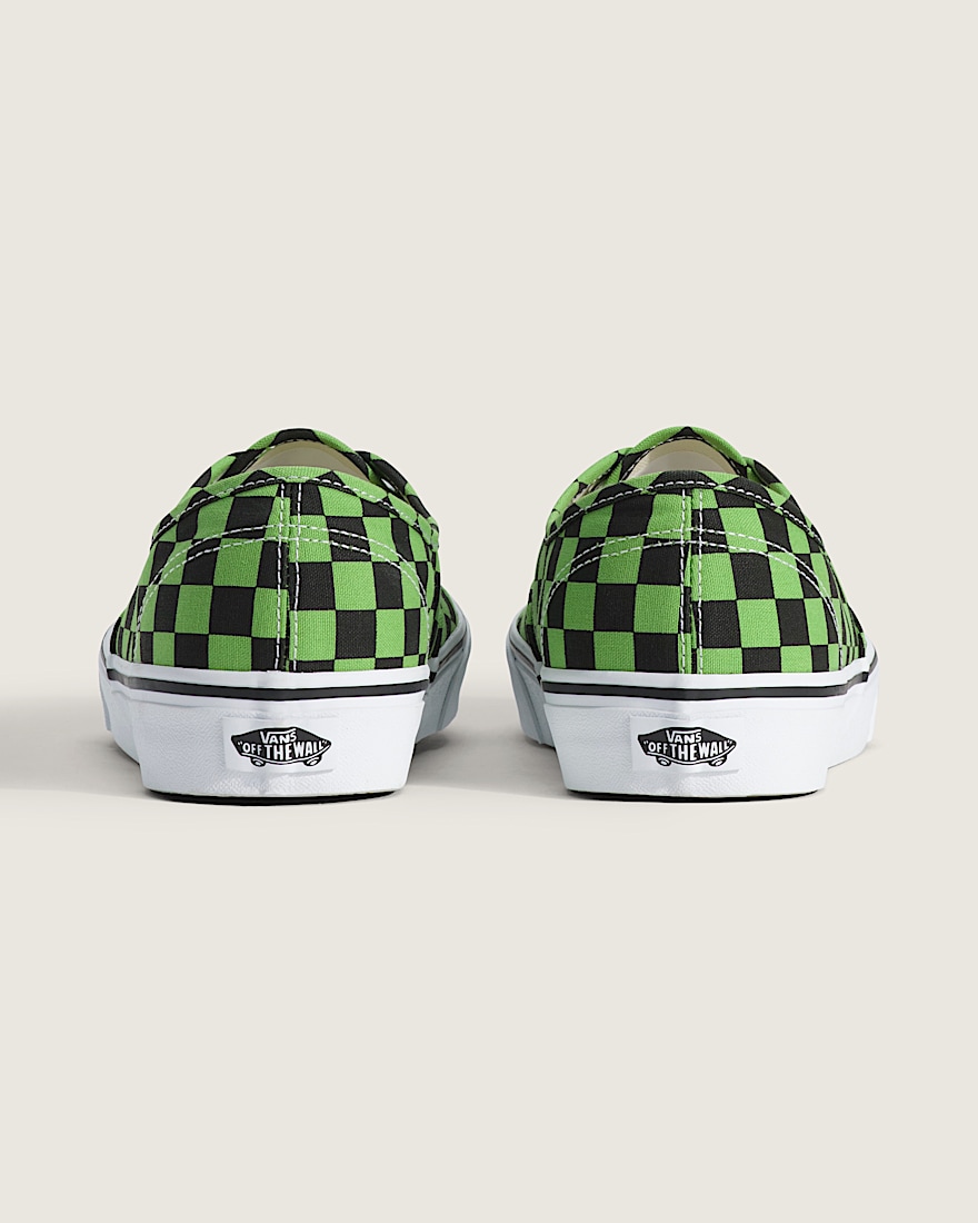 Authentic Checkerboard Shoe VANS Checkerboard Green  Black ALT3