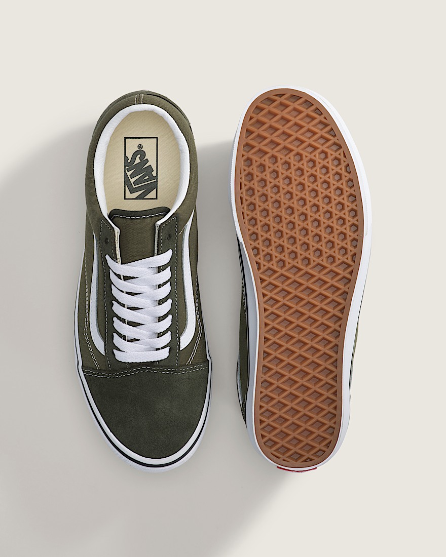 Old Skool Shoe VANS Obsidian Fern Green ALT2
