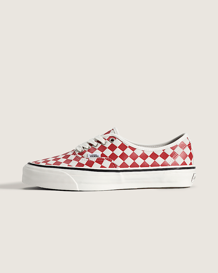 Premium Authentic Checkerboard Shoe VANS Checkerboard Red  Marshmallow White HERO