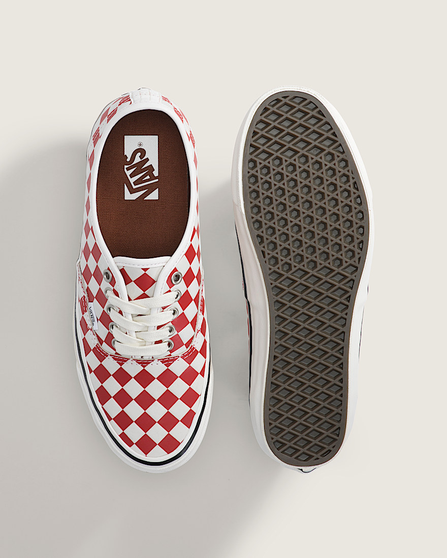 Premium Authentic Checkerboard Shoe VANS Checkerboard Red  Marshmallow White ALT2
