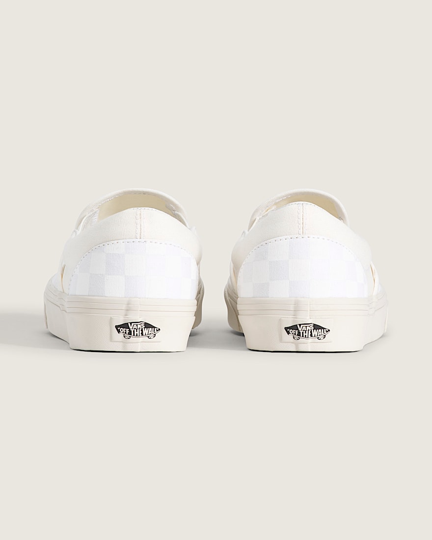 Classic SlipOn Checkerboard Shoe VANS Checkerboard Blanc De Blanc White ALT3