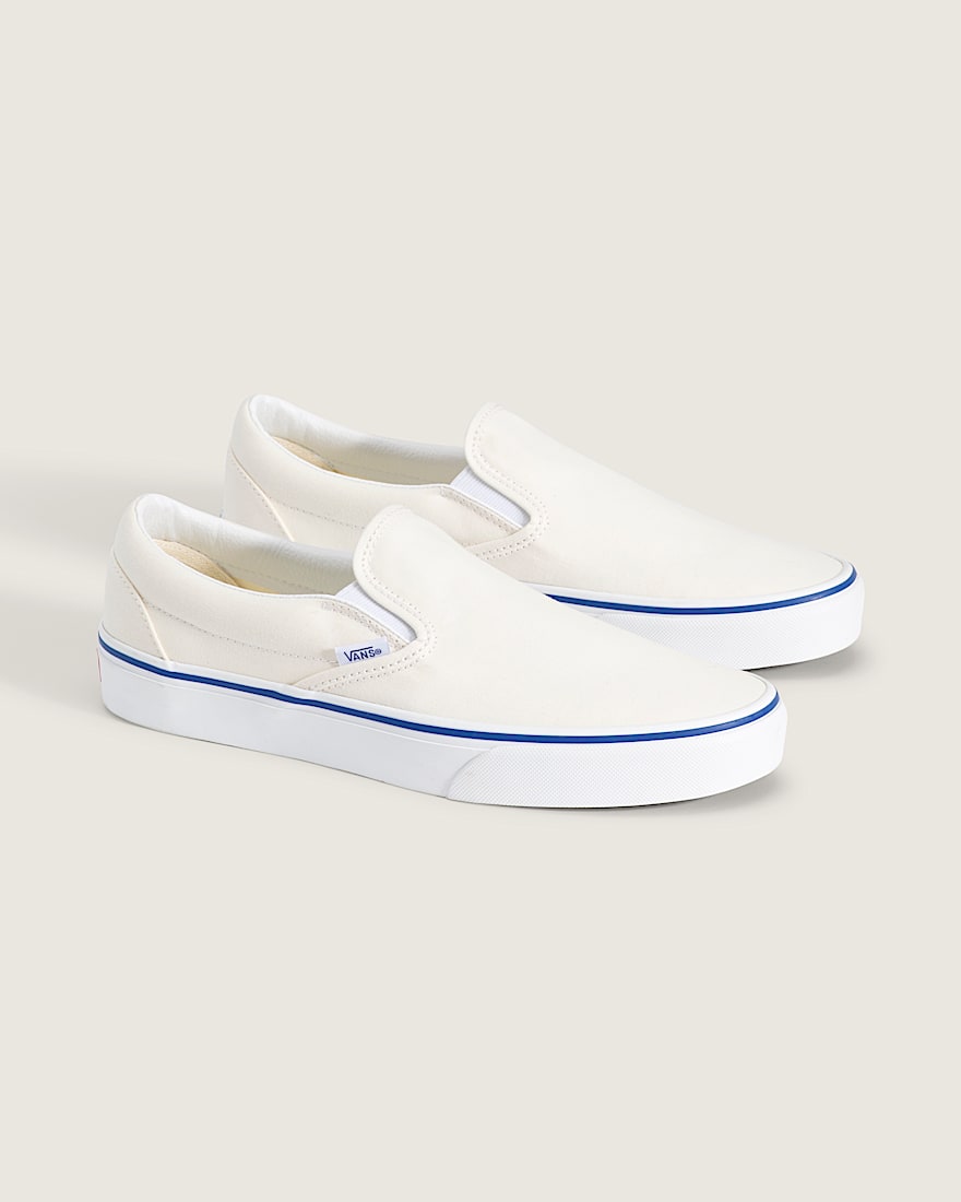 Classic SlipOn Shoe VANS Marshmallow White  Blue ALT1