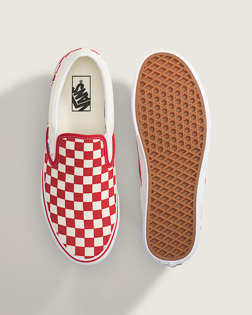 Classic SlipOn Shoe VANS Racing Red  White ALT2
