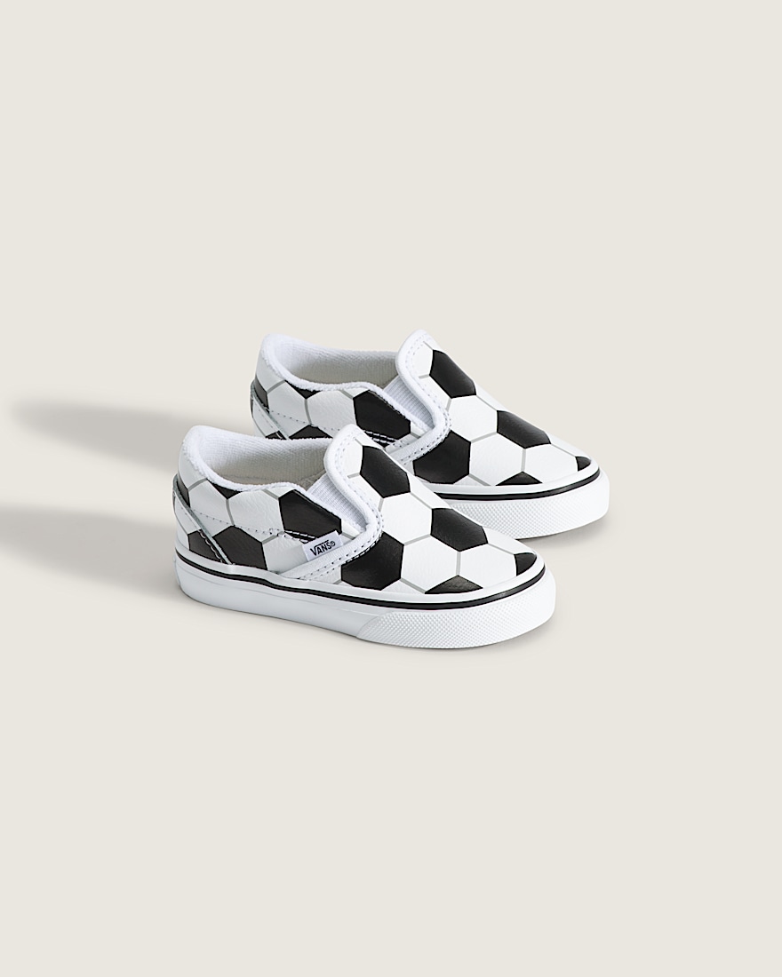 Toddler Classic SlipOn V Shoe VANS Soccer Black  White ALT1