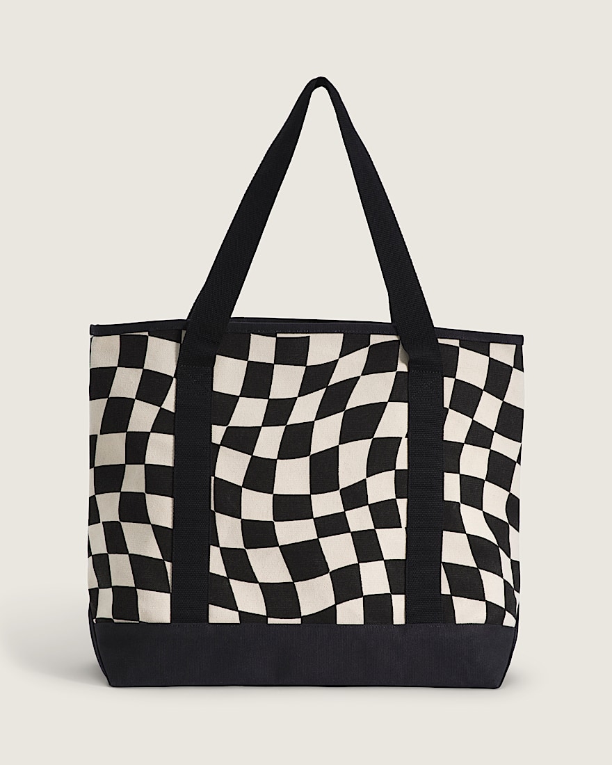 Pergs Checkerboard Tote Bag VANS Marshmallow White ALT1