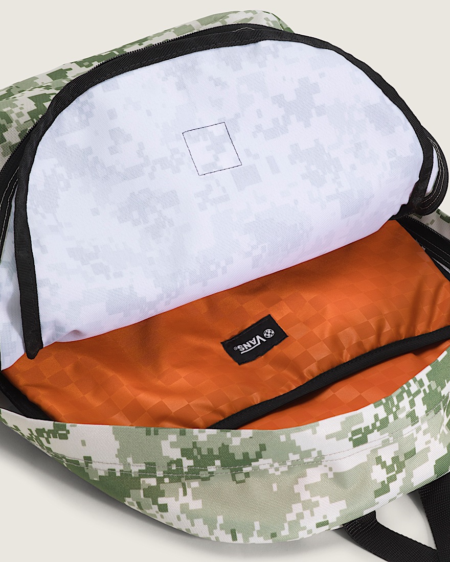 Old Skool Backpack VANS Neutral Olive Green  Marshmallow White ALT3