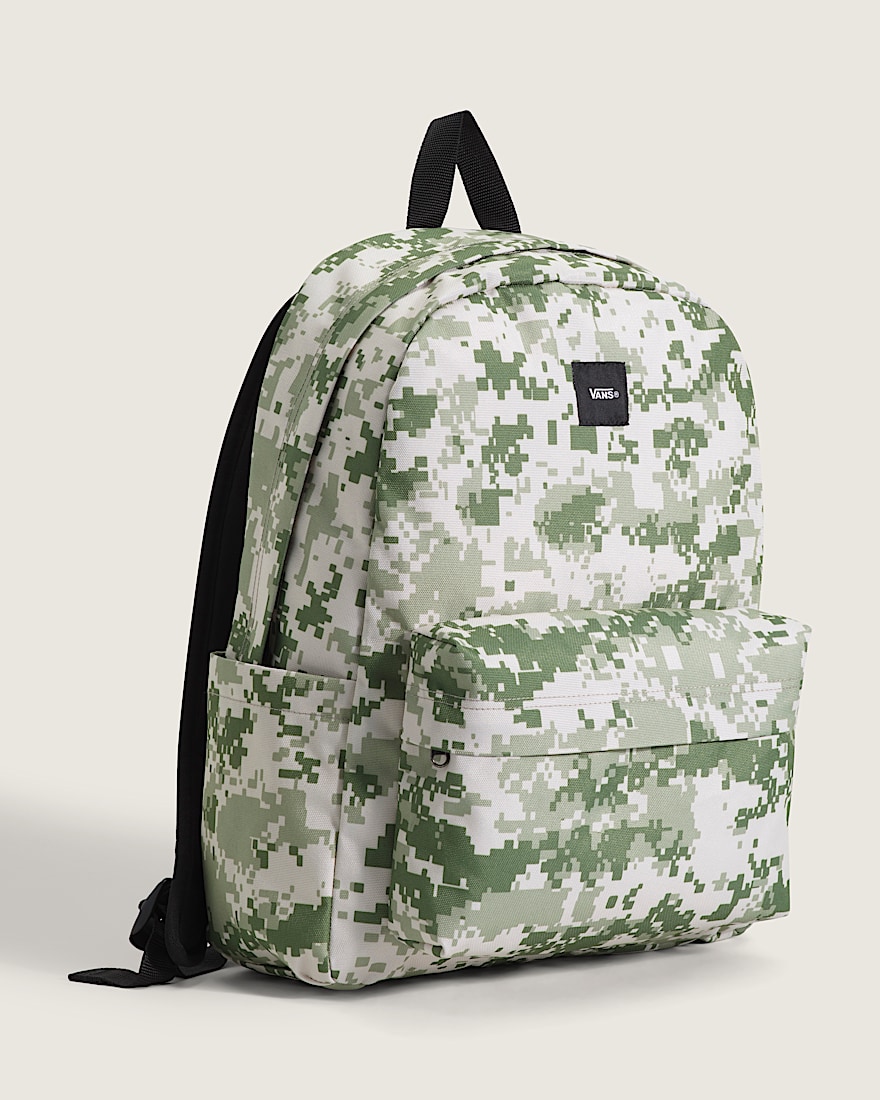 Old Skool Backpack VANS Neutral Olive Green  Marshmallow White ALT4