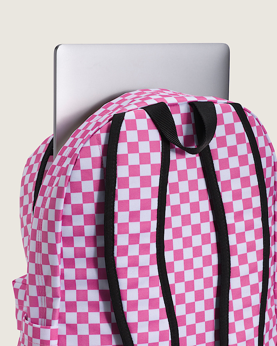 Old Skool Checkerboard Backpack VANS Fizz Pink ALT2