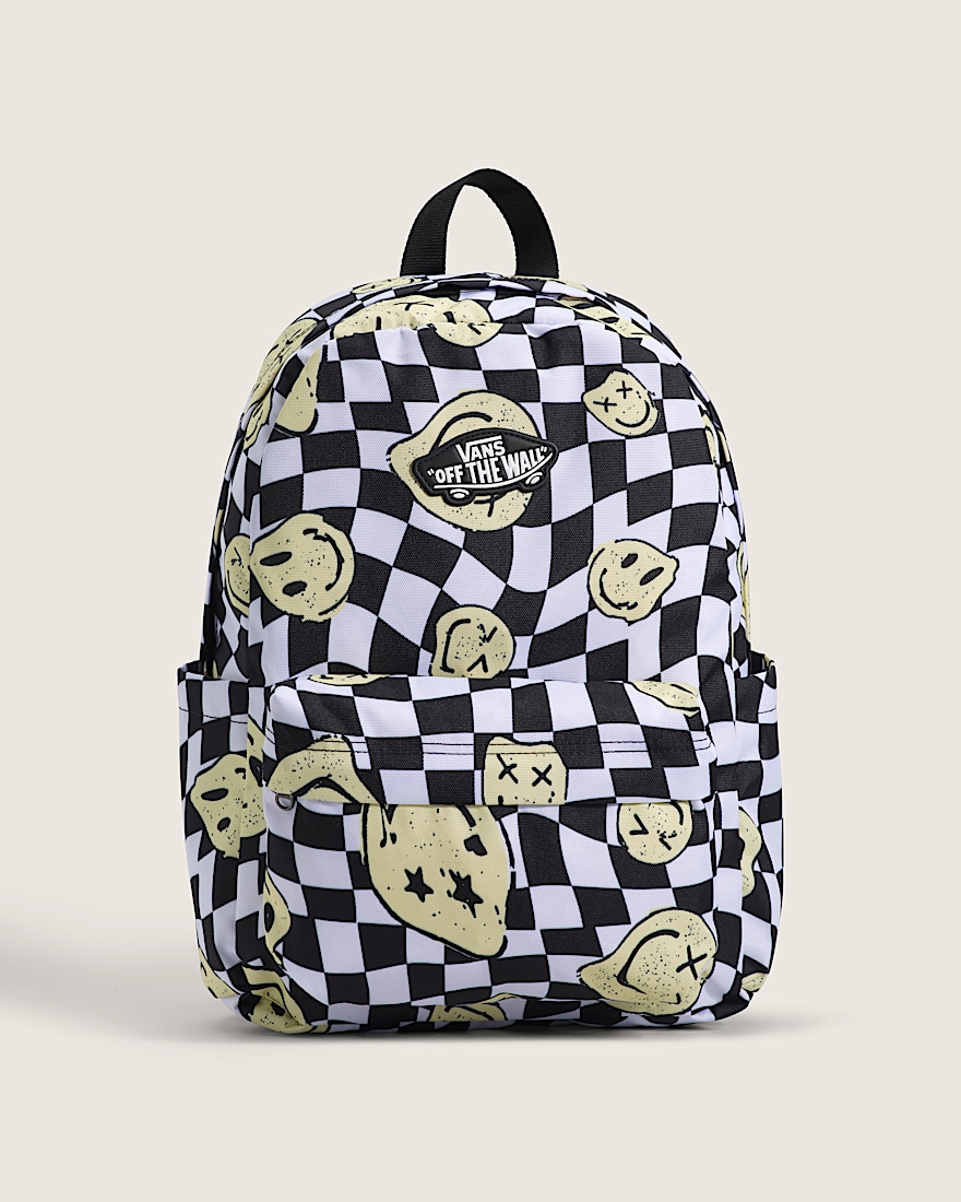 Old Skool Grom Checkerboard Backpack VANS White  Black HERO