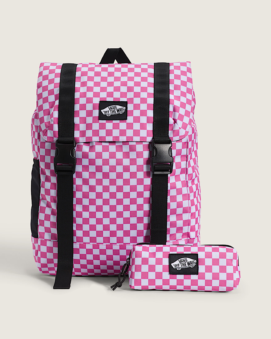 Vans Utility Checkerboard Backpack VANS Fizz Pink HERO