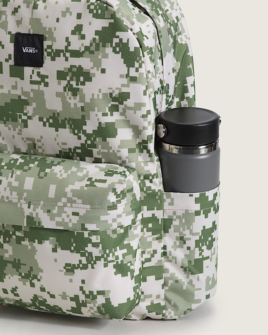 Old Skool Backpack VANS Neutral Olive Green  Marshmallow White ALT1