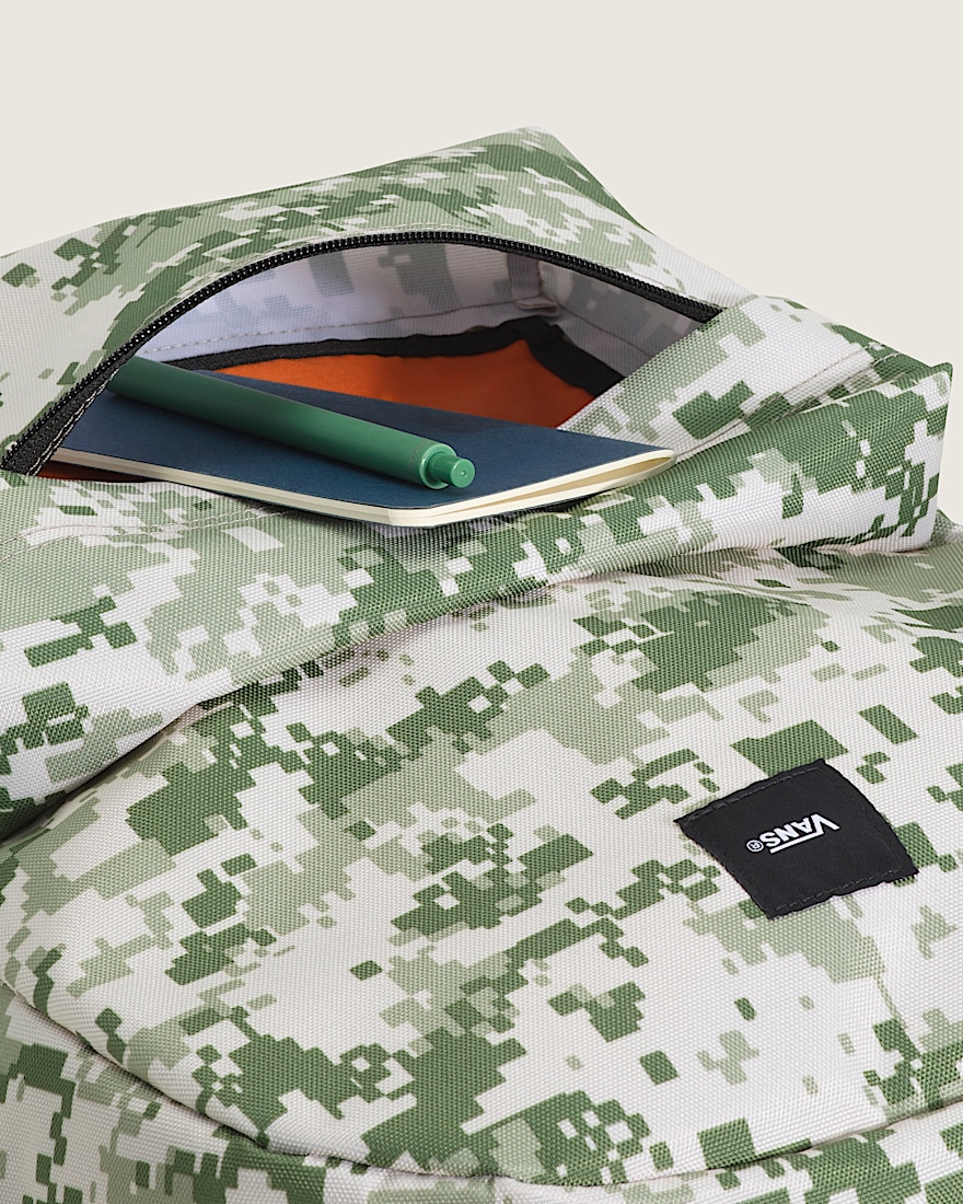 Old Skool Backpack VANS Neutral Olive Green  Marshmallow White ALT2