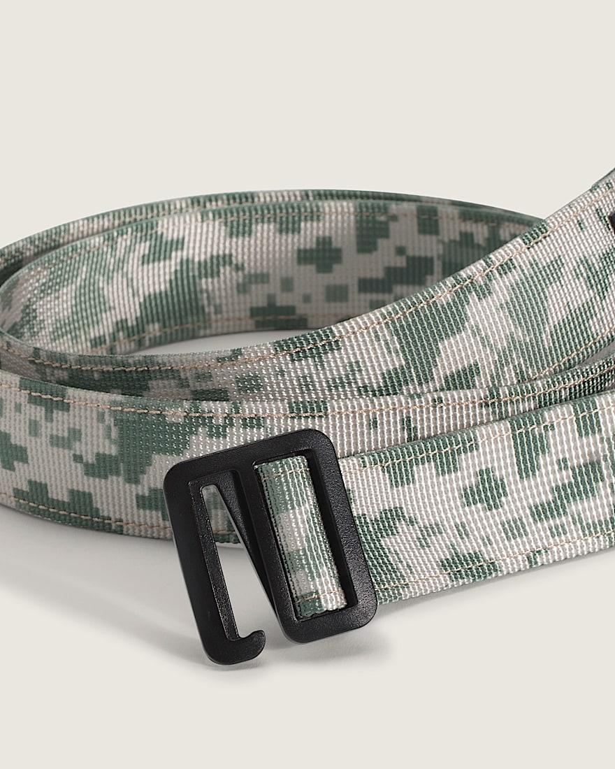 Oakden Web Belt VANS Neutral Olive Green  Marshmallow White ALT1