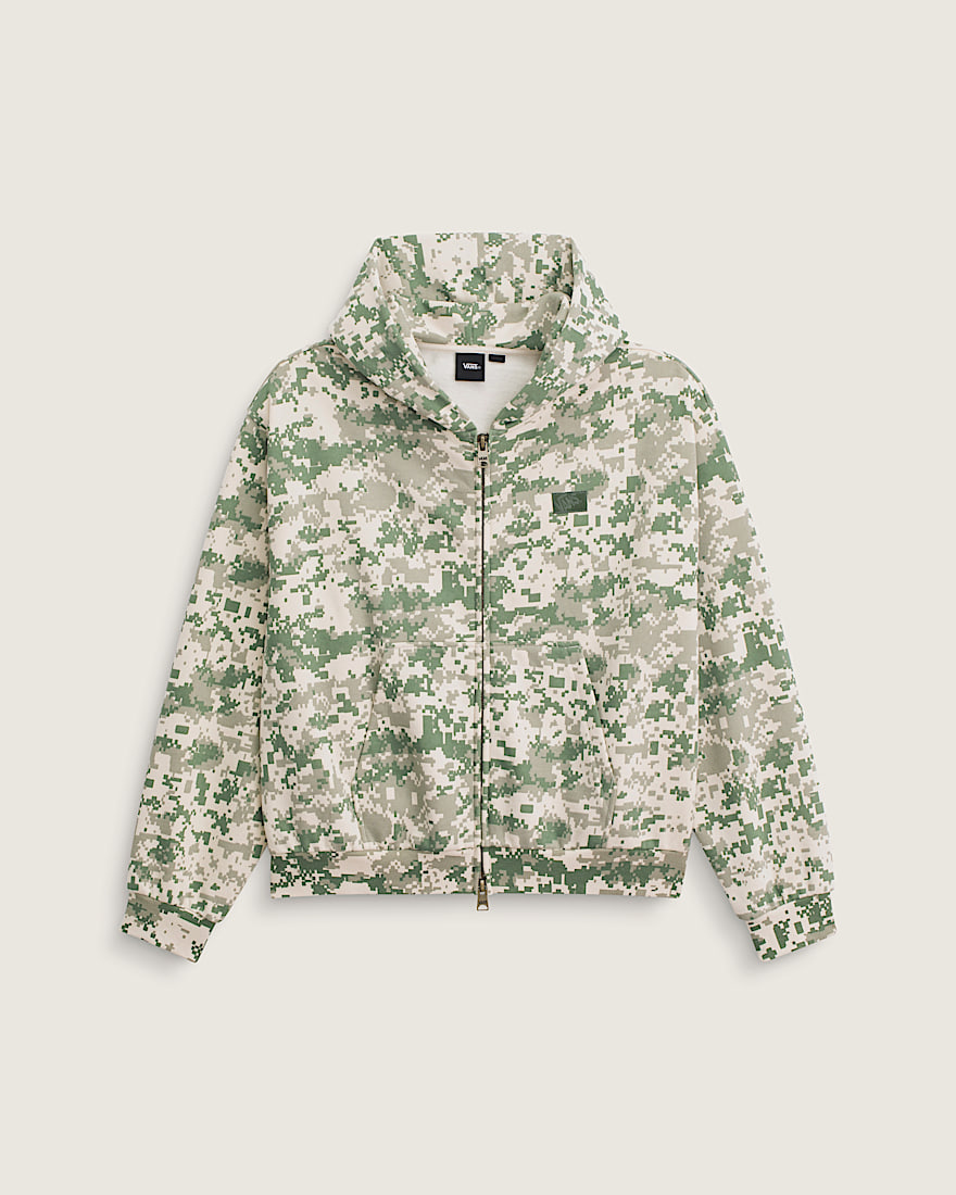 Premium Zip Hoodie VANS Digi Camo Green HERO
